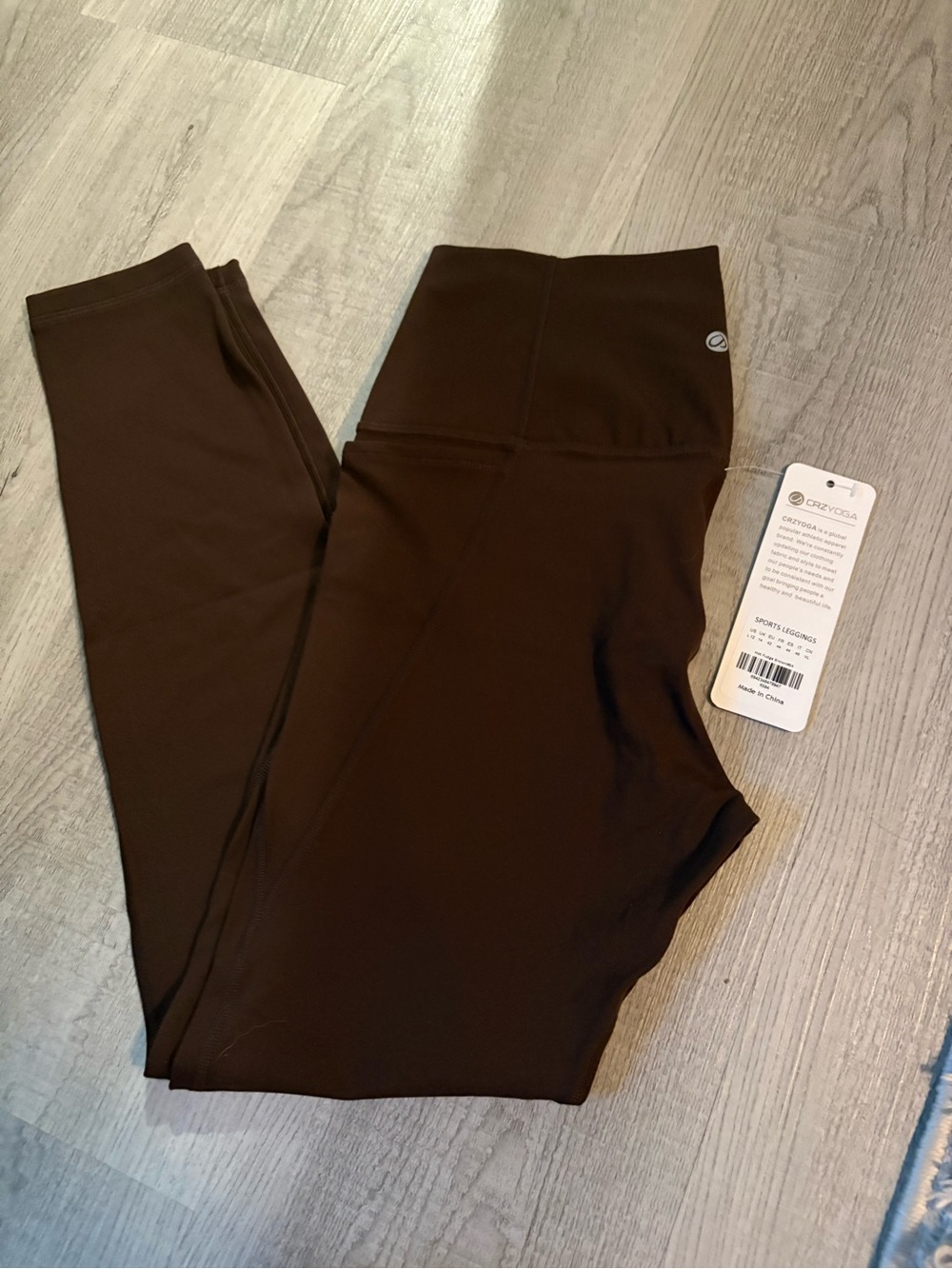 CRZ YOGA Dark Brown High-Waist Leggings